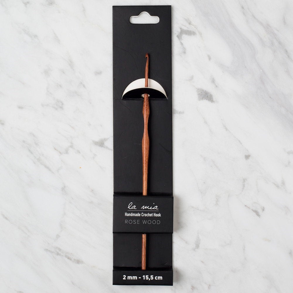 La Mia Rosewood 2 mm 15.5 cm Ahşap Yün Tığ