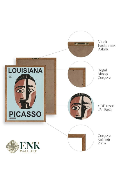 Picasso Ahşap Çerçeveli Tablo 50 x 70