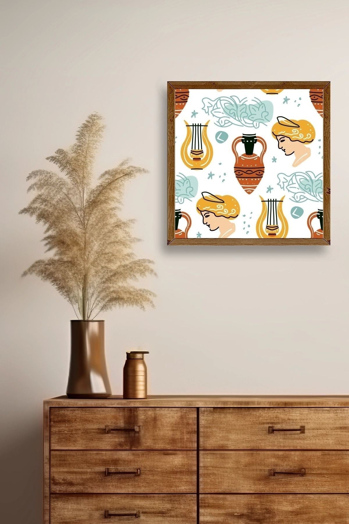 Roma Ahşap Çerçeveli Tablo 50 x 50