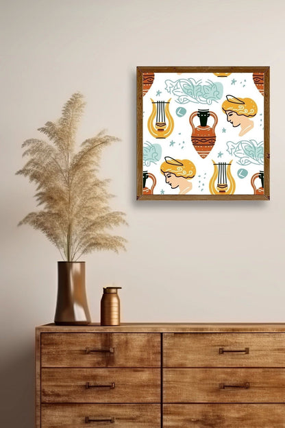 Roma Ahşap Çerçeveli Tablo 50 x 50