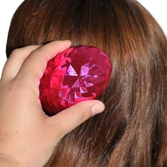 BUFFER® Neon Pembe Düzleştirici Tarak Geniş AralıklıHer Saç Tipine Uygun Fırçalı Saç Düzleştirici