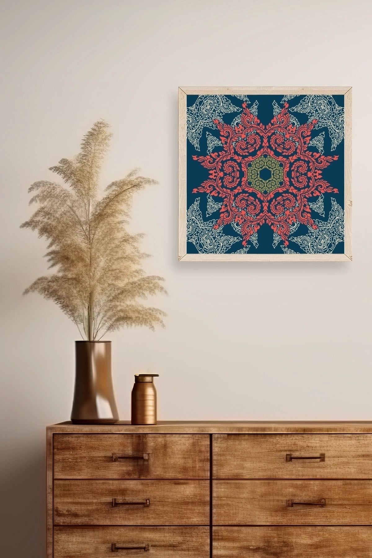 Motif Ahşap Çerçeveli Tablo 50 x 50