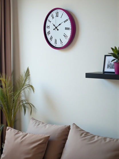 Zentime 36 Cm Pembe Dekoratif Duvar Saati