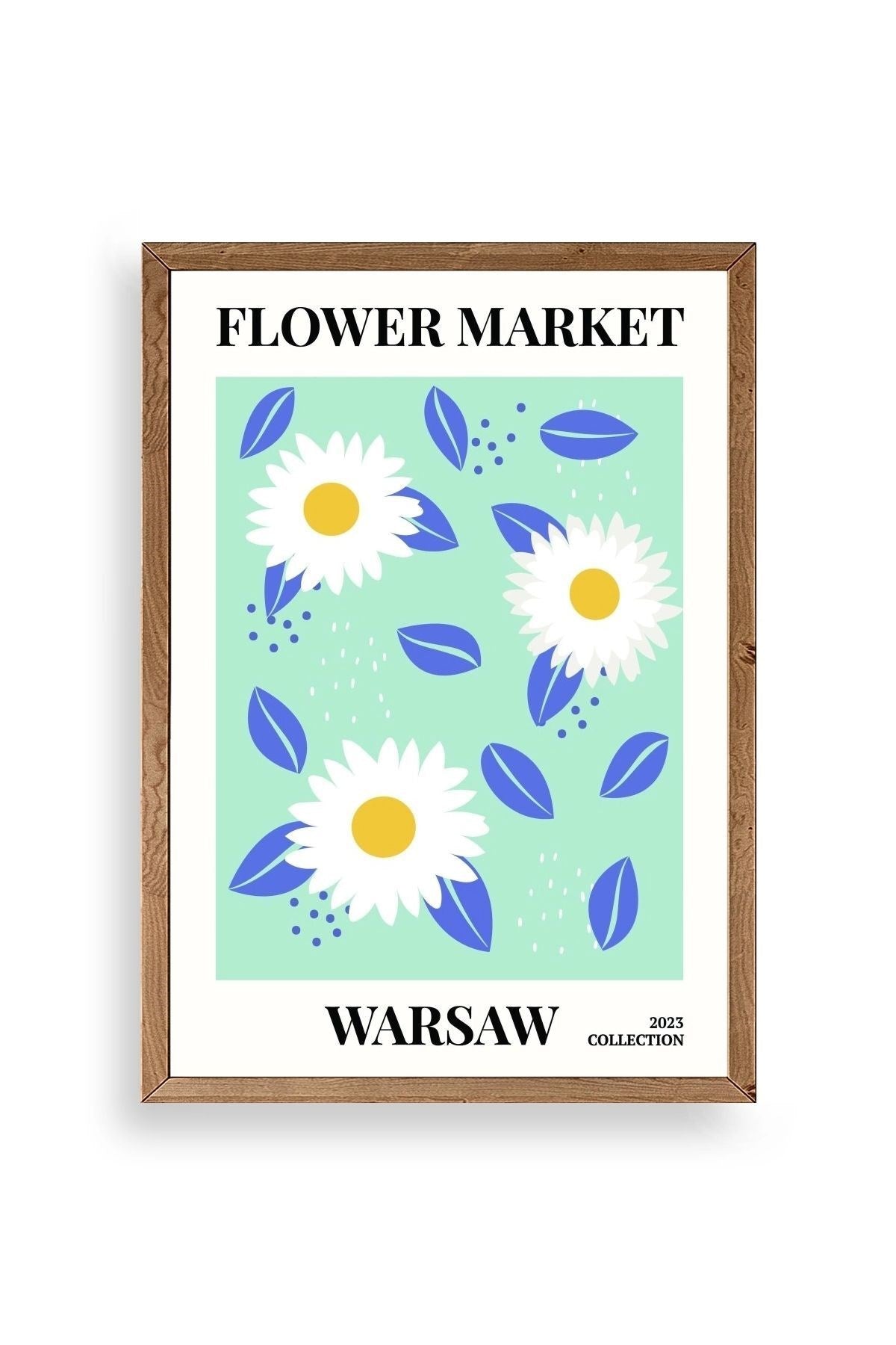 Çiçek Ahşap Çerçeveli Tablo 30 x 42