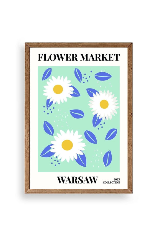 Çiçek Ahşap Çerçeveli Tablo 30 x 42