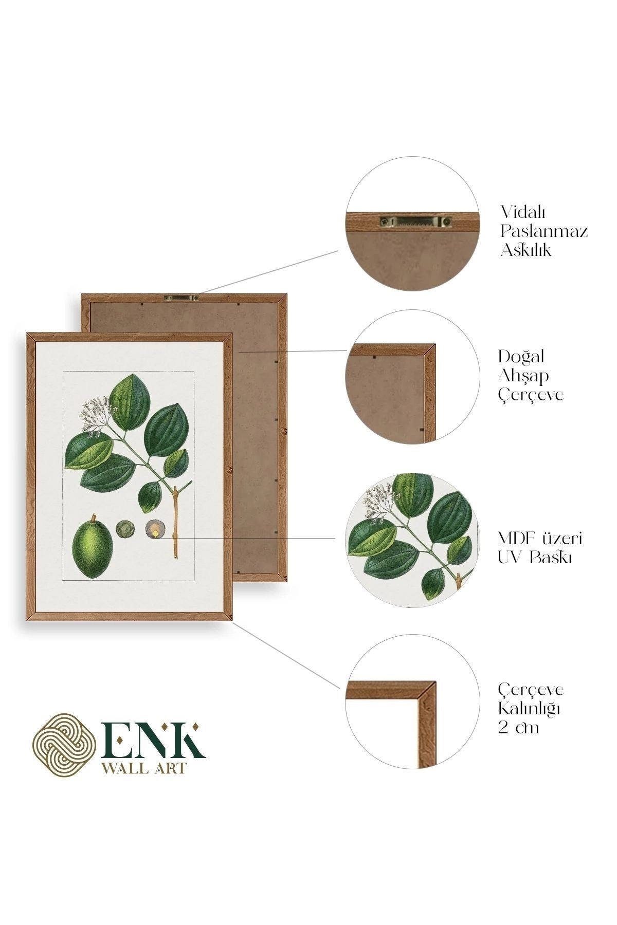 Rosalind Wheeler Ahşap Çerçeveli Tablo 50 x 70