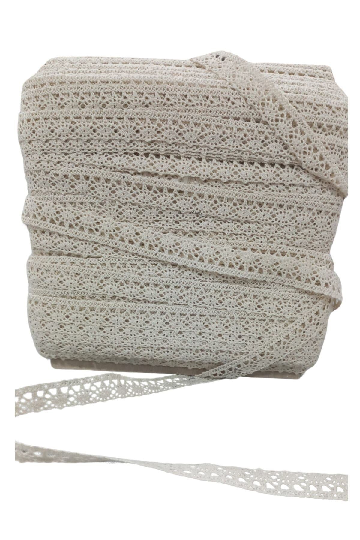 Kopanaki Dantel en 6 cm Krem 5 Metre