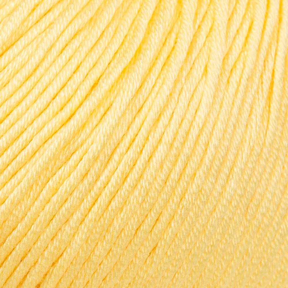 La Mia Mercerized Cotton Sarı El Örgü İpi - 177 - 33584