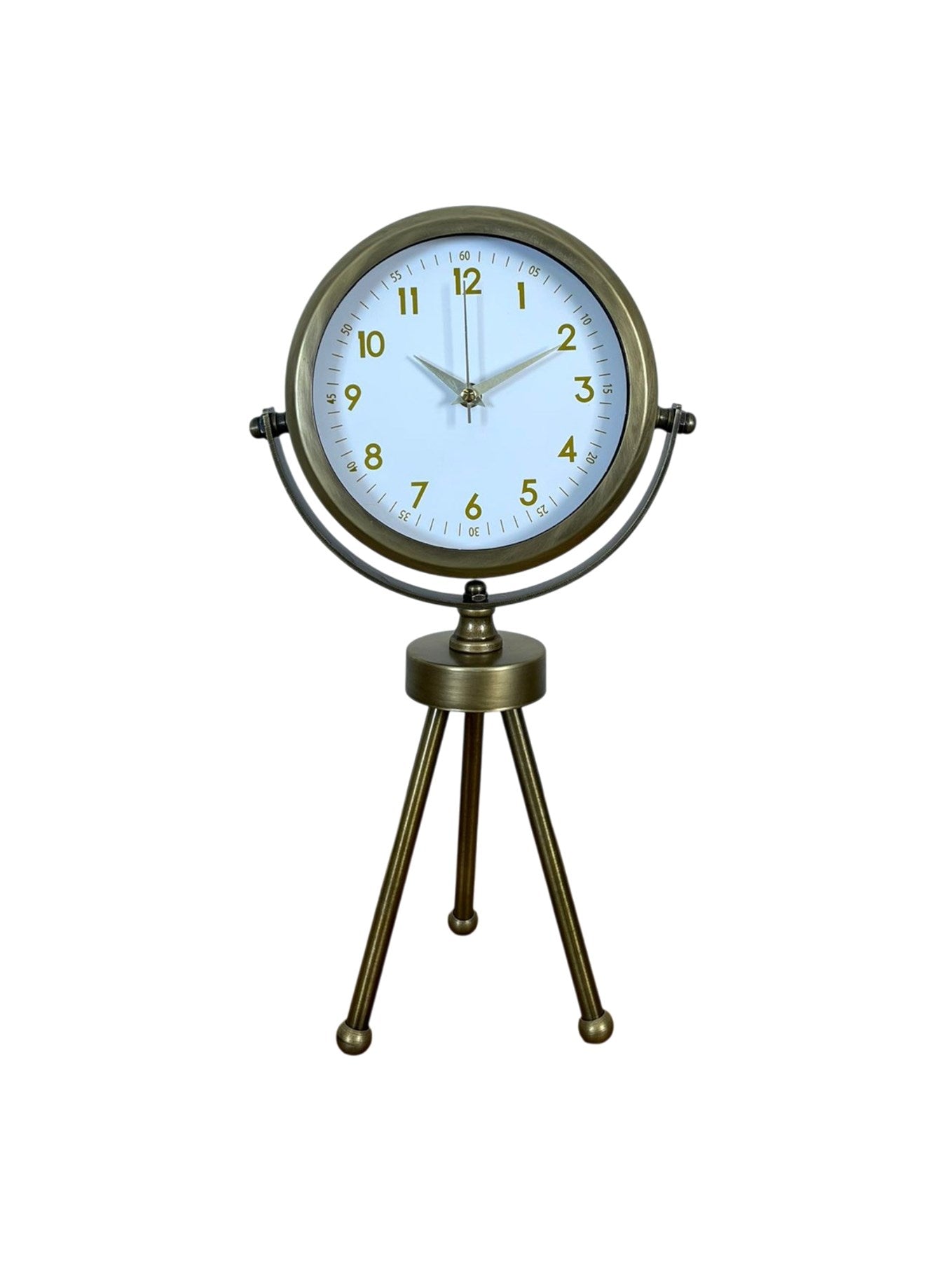 Zentime Eskitme Vintage Üç Ayaklı Masa Saati