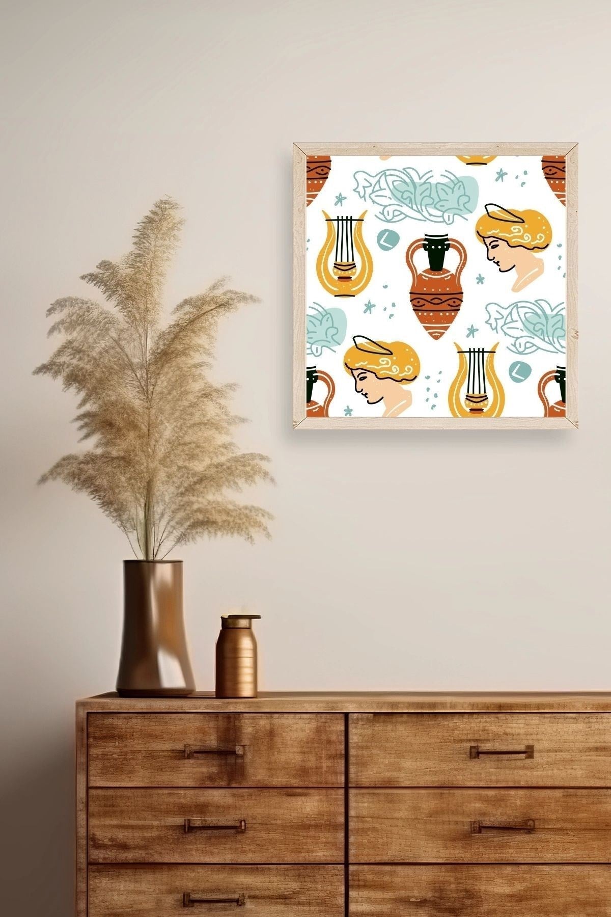 Roma Ahşap Çerçeveli Tablo 50 x 50