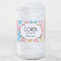Loren Soft Star Makrome İpi Gümüş Simli Beyaz RM10
