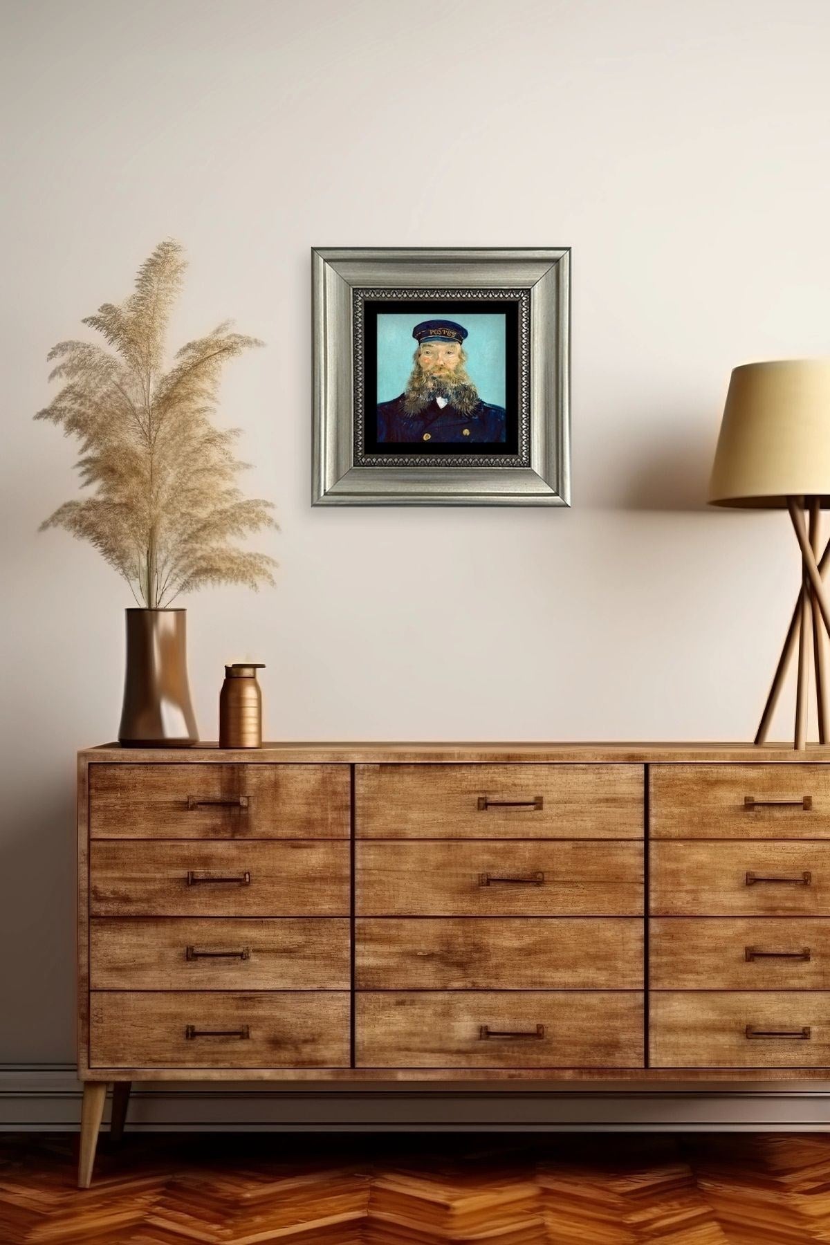 Van Gogh Çerçeveli Taş Tablo 20 cm