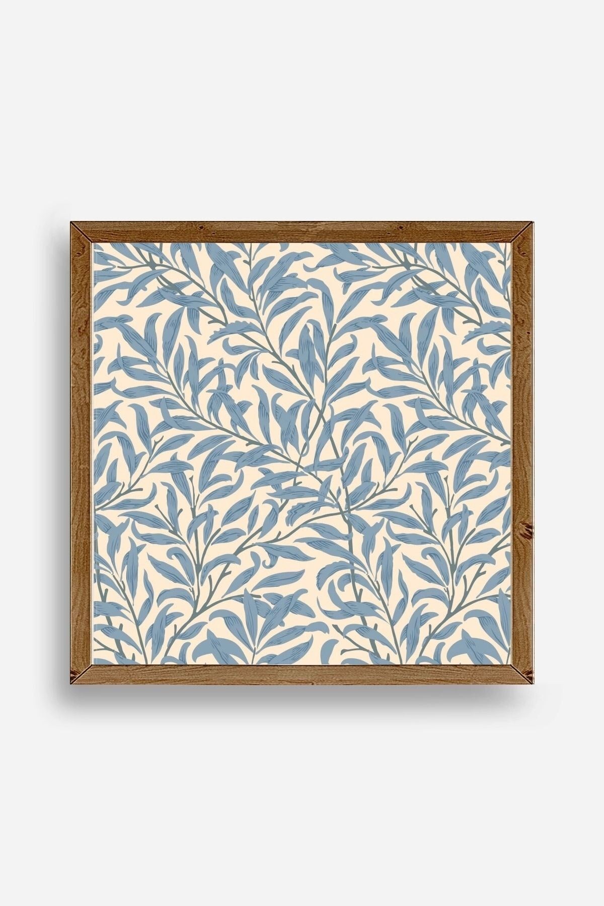 Yapraklar Ahşap Çerçeveli Tablo 42 x 42