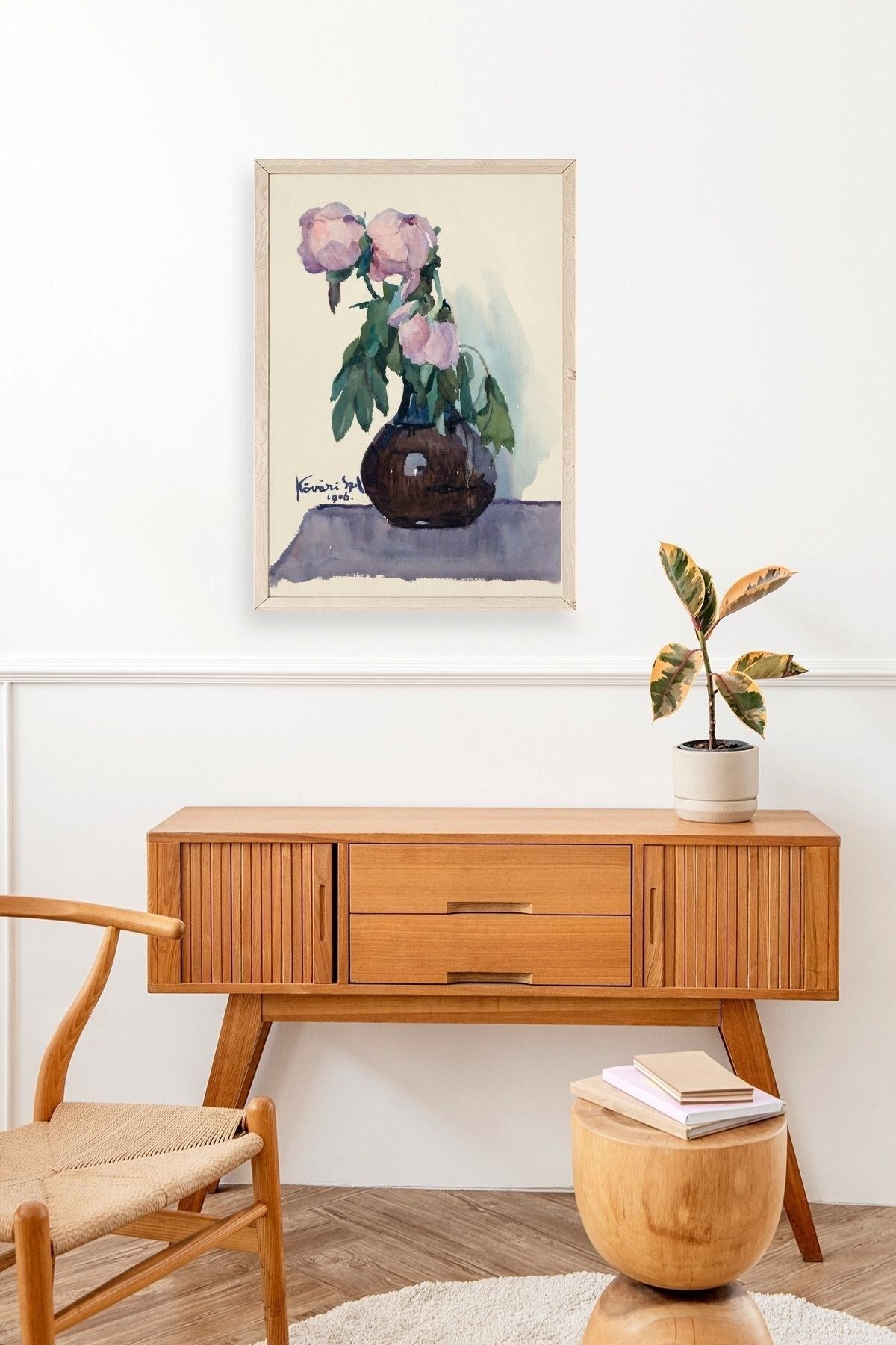 Kövári Ka?marik Ahşap Çerçeveli Tablo 30 x 42