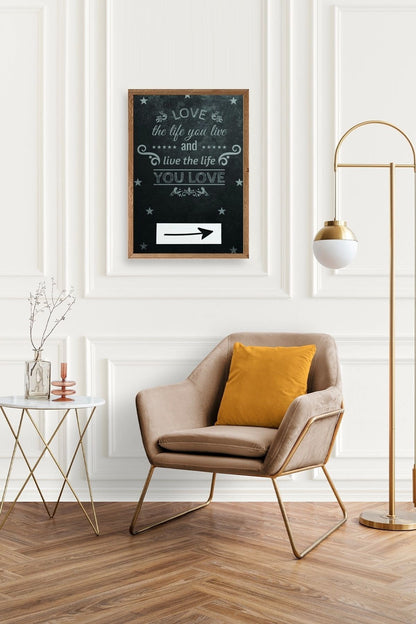 Motto Ahşap Çerçeveli Tablo 50 x 70