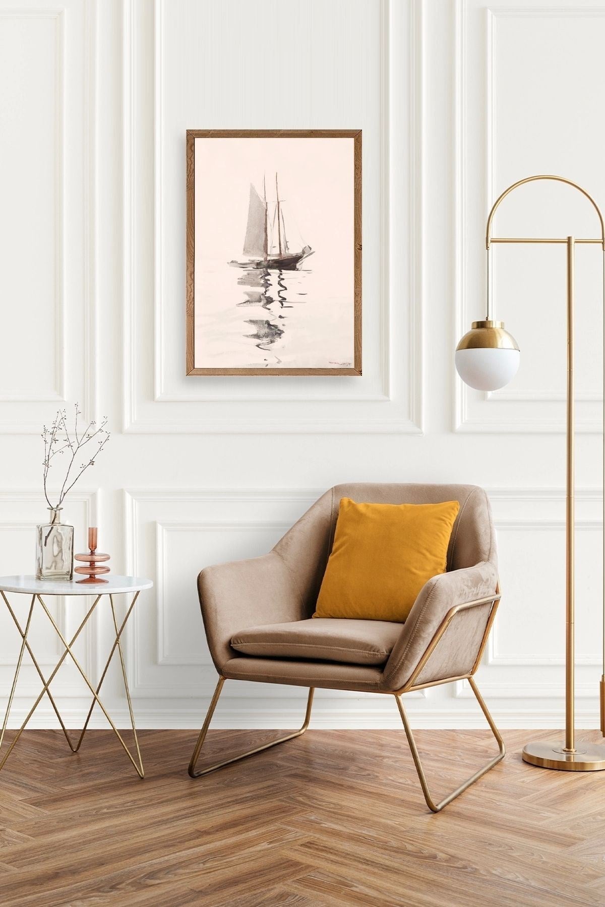 Plakaty Palma Ahşap Çerçeveli Tablo 23 x 30