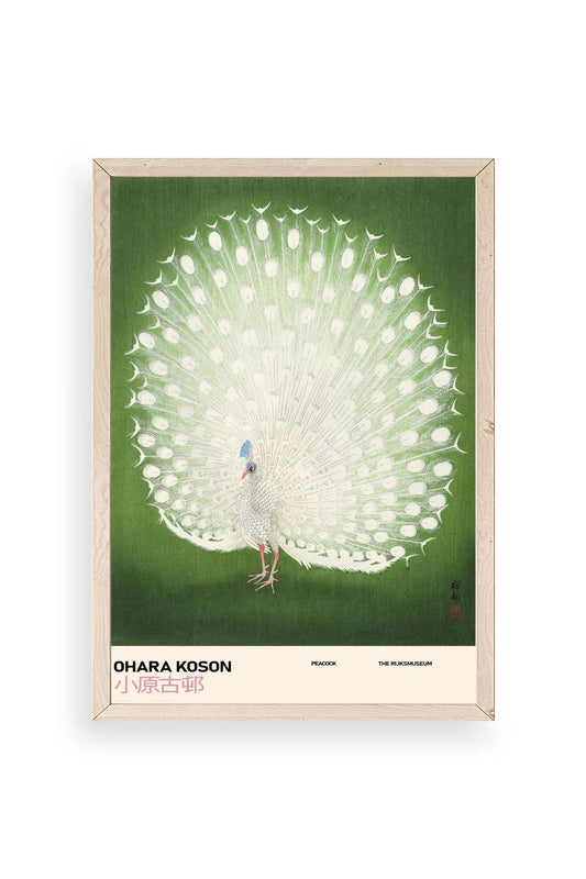 Ohara Koson Ahşap Çerçeveli Tablo 50 x 70