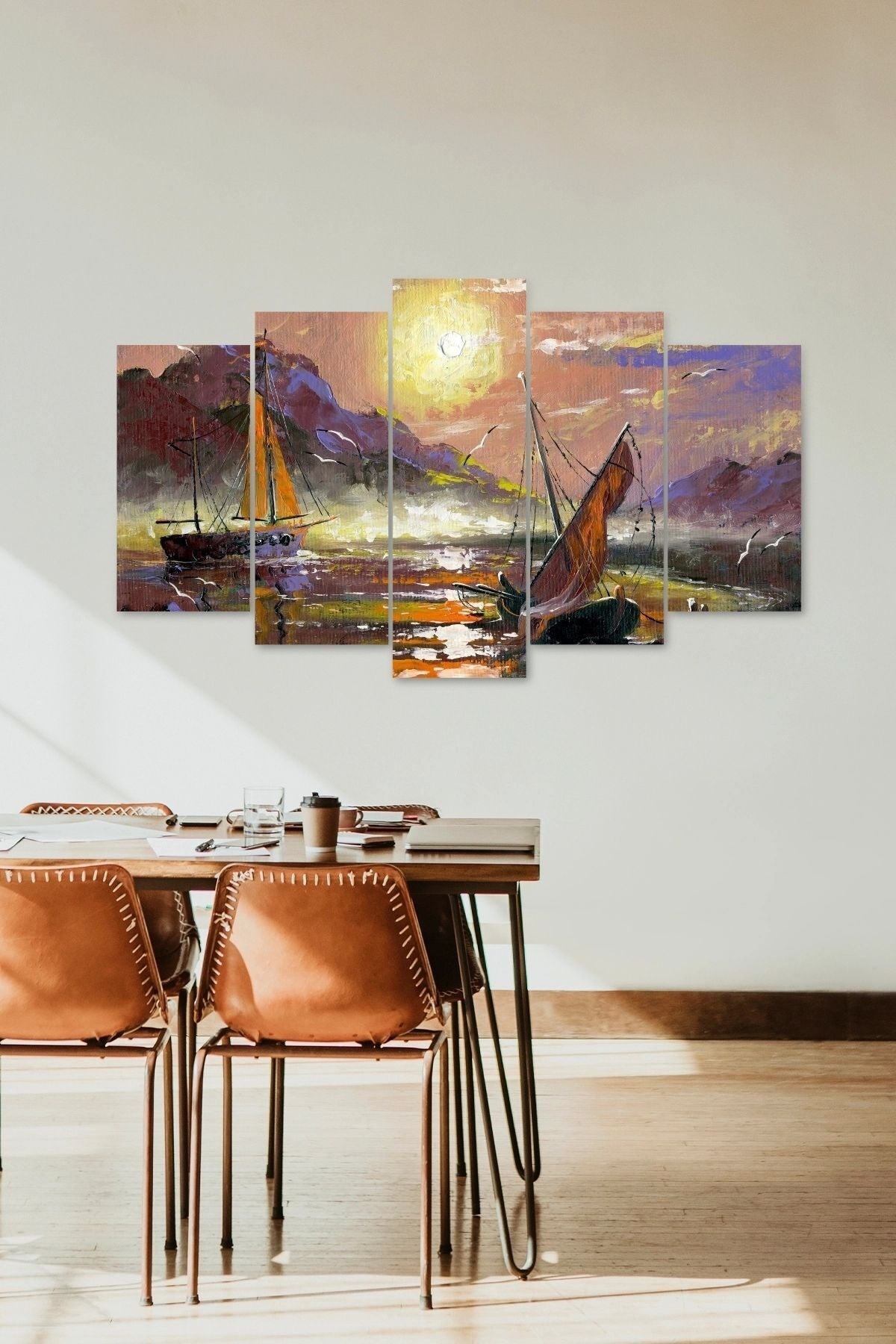 Manzara 5 Parçalı Mdf Tablo 60 x 100