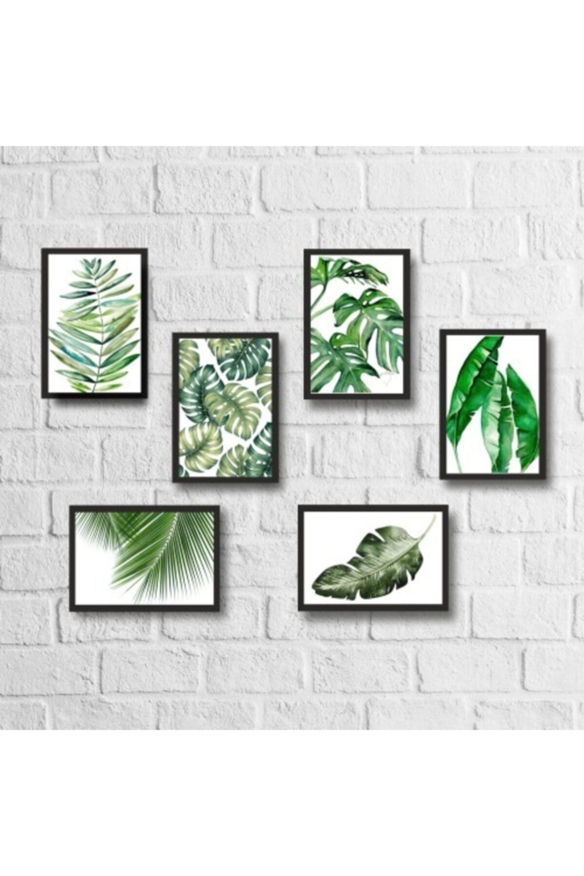 6 Parça Çerçeveli Mdf Tablo