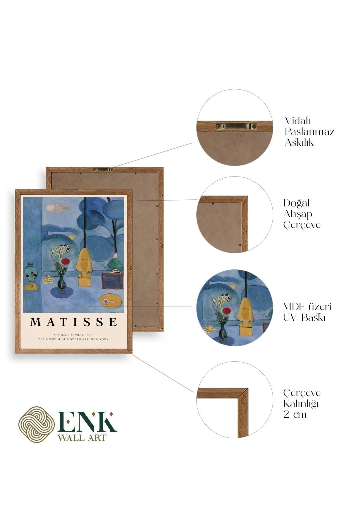 Matisse Ahşap Çerçeveli Tablo 30 x 42