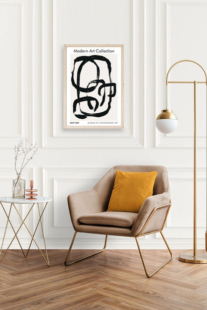 Modern Ahşap Çerçeveli Tablo 50 x 70