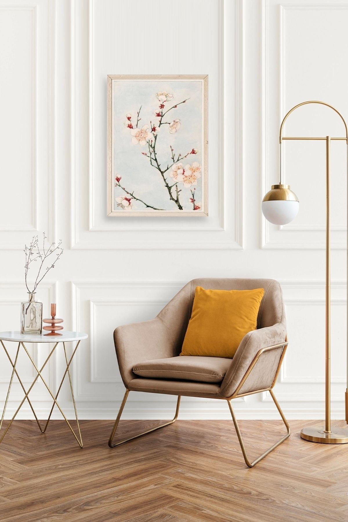 Cherry Blossom Ahşap Çerçeveli Tablo 23 x 30