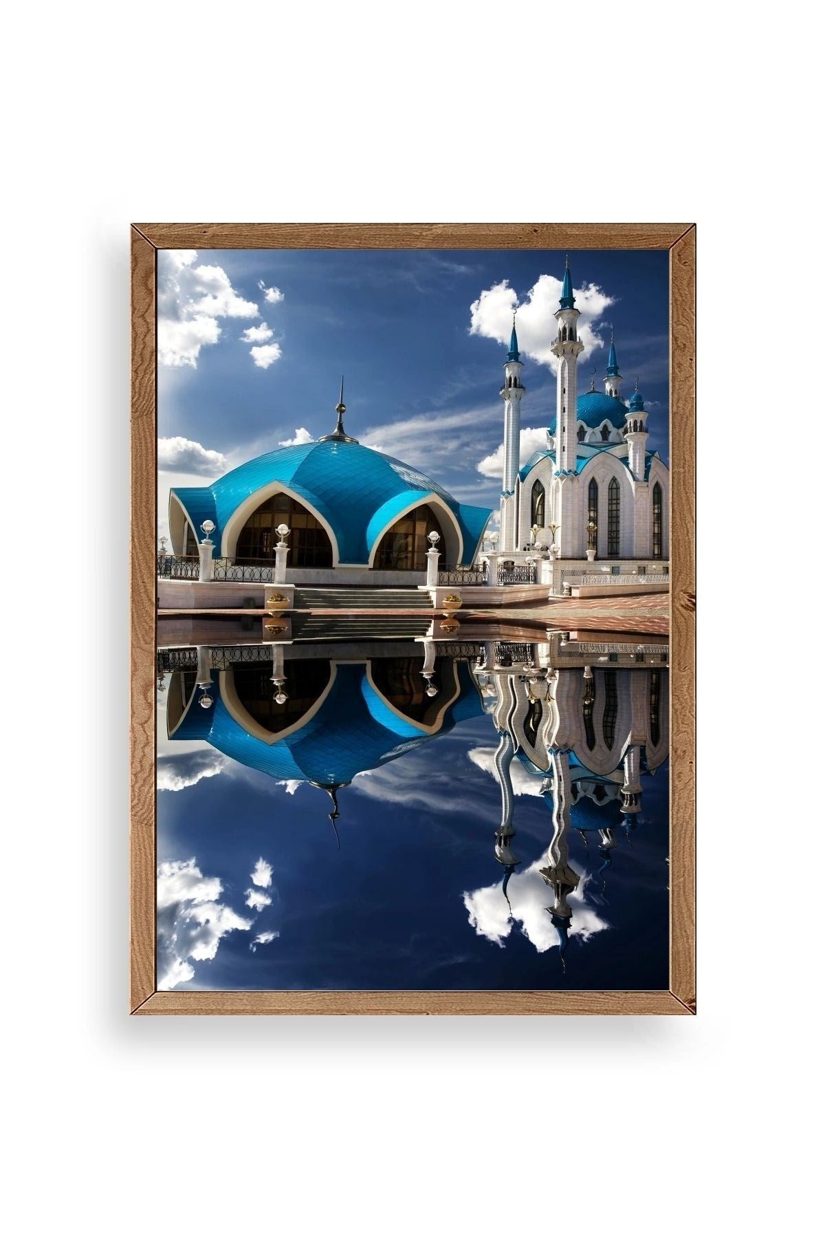 Kabe Camii Ahşap Çerçeveli Tablo 50 x 70