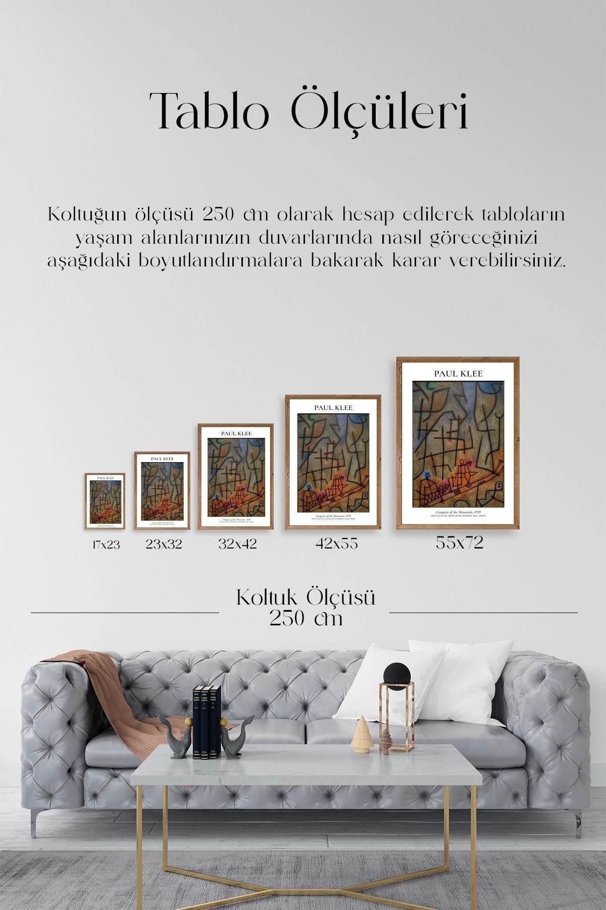 Paul Klee Ahşap Çerçeveli Tablo 50 x 70