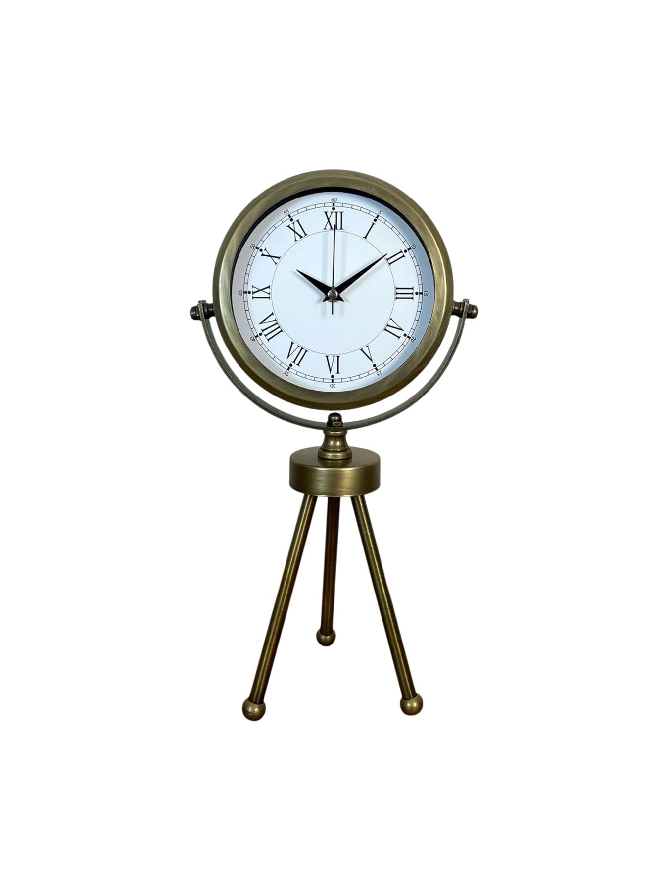 Zentime Eskitme Vintage Üç Ayaklı Masa Saati