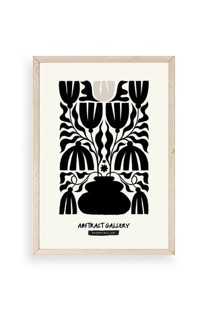 Çiçek Ahşap Çerçeveli Tablo 17 x 23