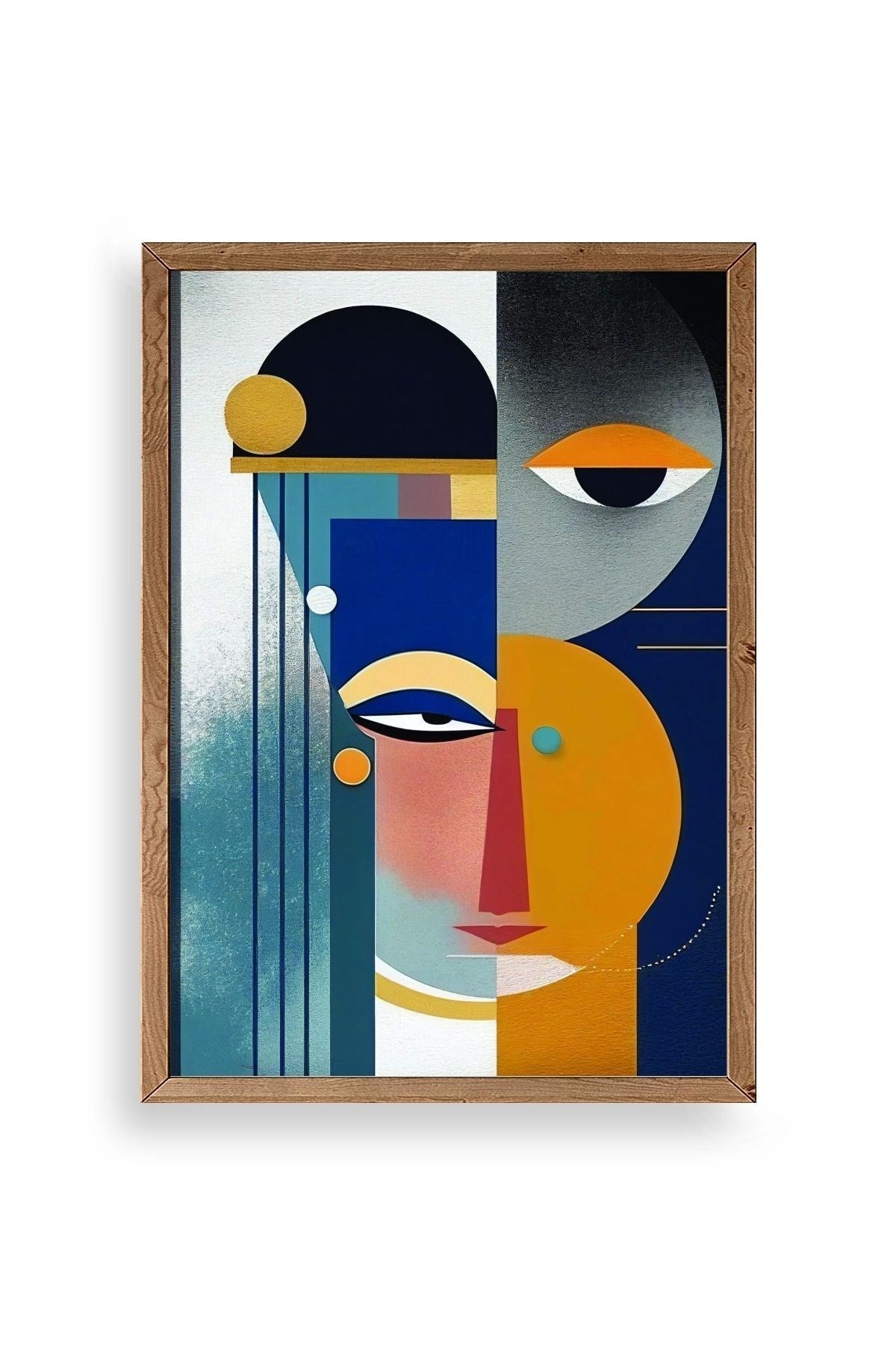 Modern Ahşap Çerçeveli Tablo 30 x 42