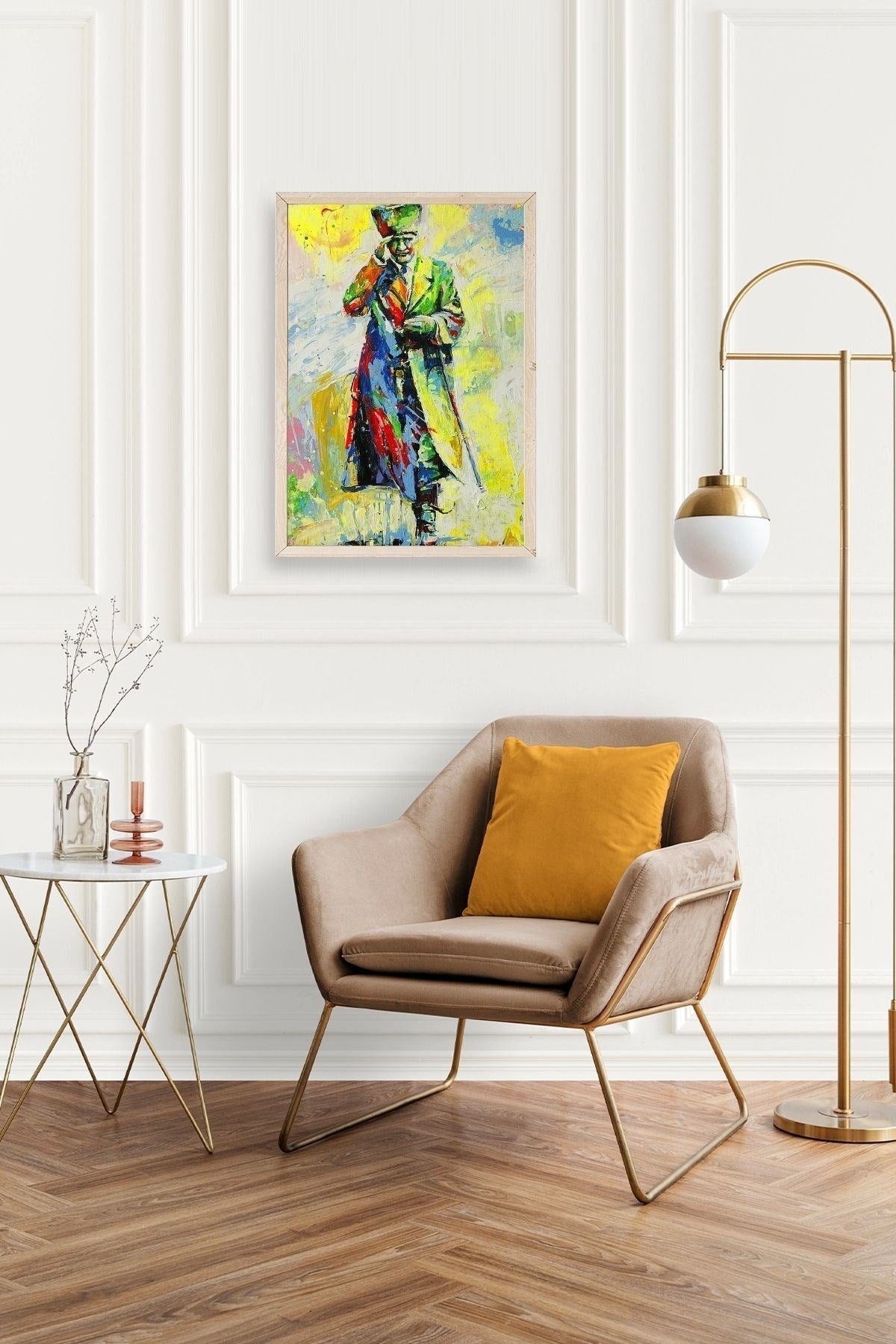 Atatürk Ahşap Çerçeveli Tablo 50 x 70