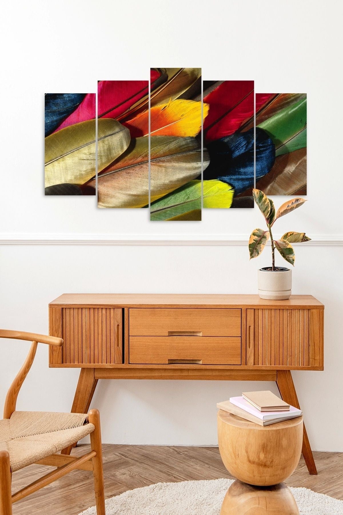 Manzara Doğa 5 Parçalı Mdf Tablo 60 x 100