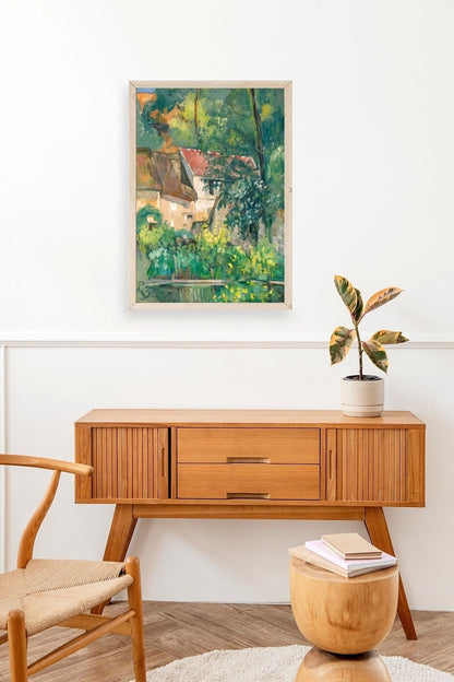 Paul Cezenne Kalender Ahşap Çerçeveli Tablo 30 x 42