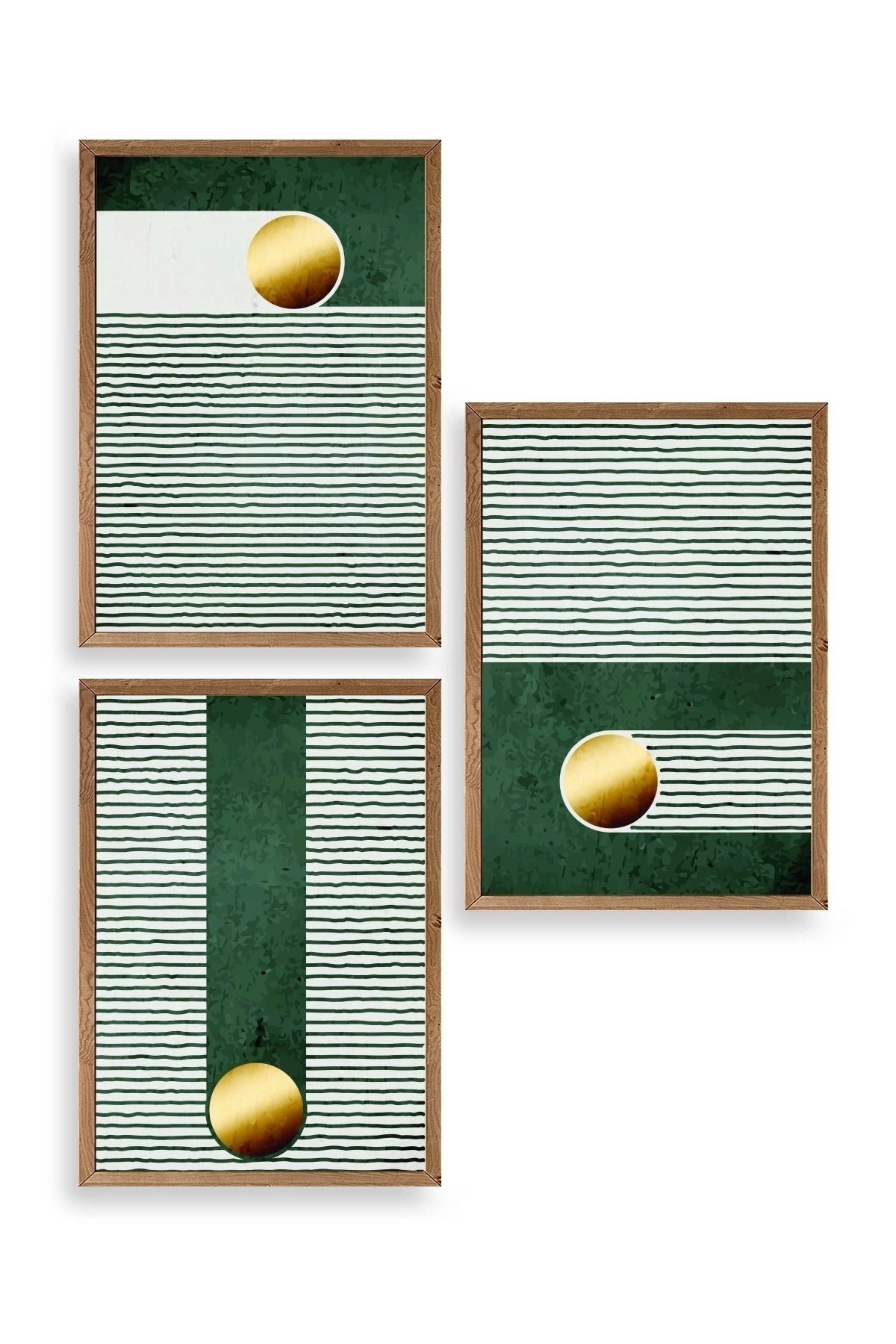 Soyut Ahşap Çerçeveli Tablo 23 x 30