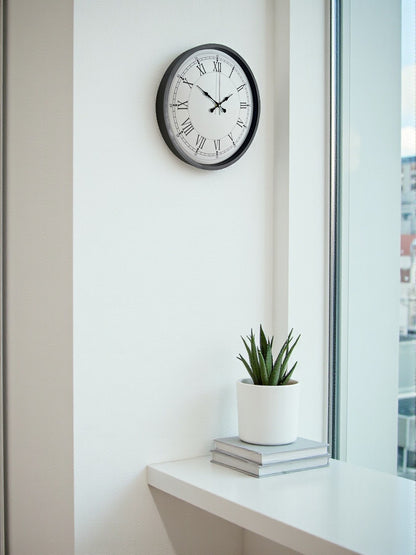 Zentime 36 Cm Gri Dekoratif Duvar Saati