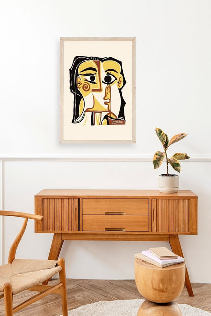 Tete de Femme Ahşap Çerçeveli Tablo 50 x 70