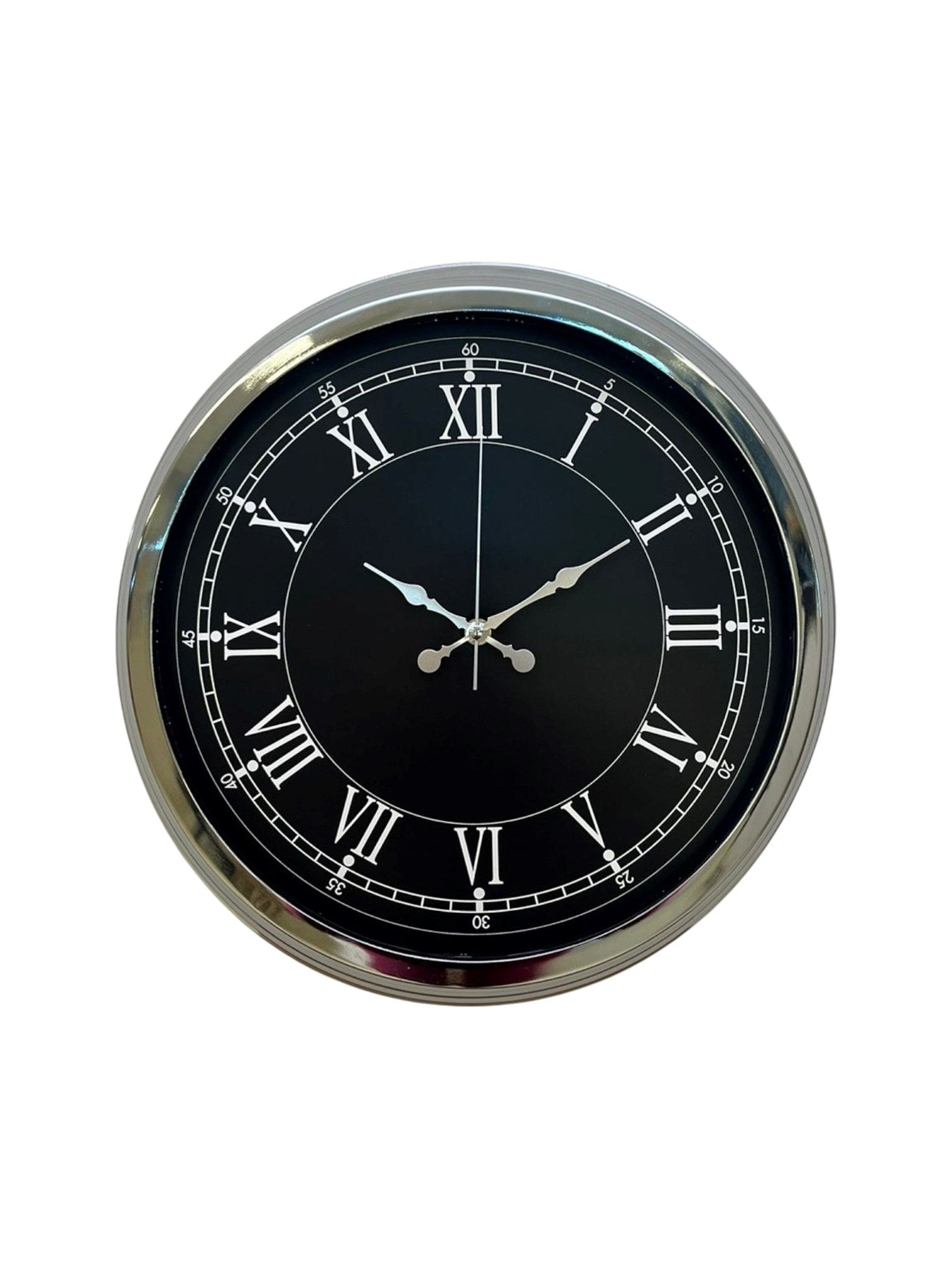 Zentime 40 Cm Krom Şık Duvar Saati