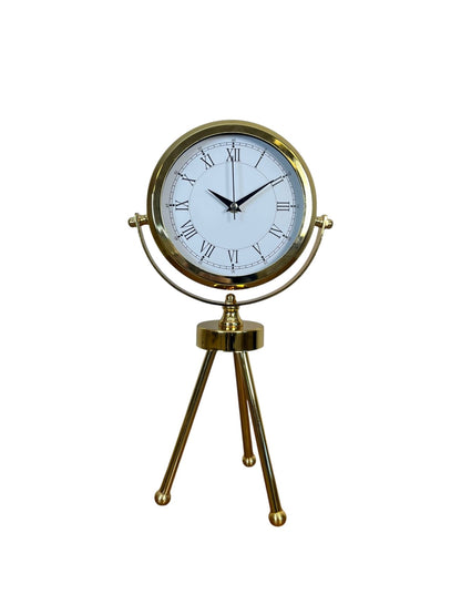 Zentime Gold Lüks Üç Ayaklı Masa Saati