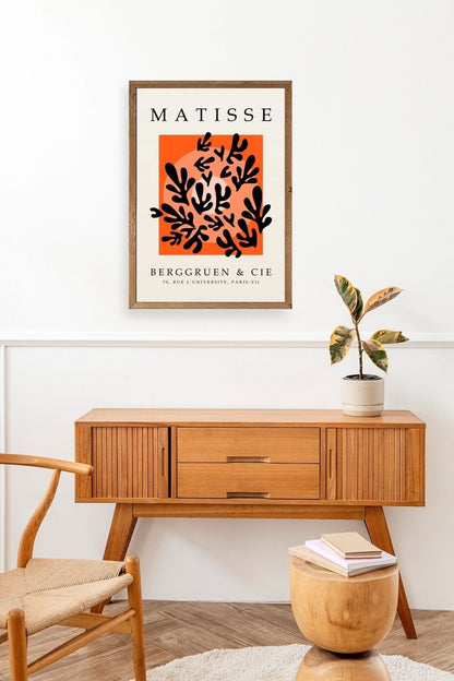 Yapraklar Ahşap Çerçeveli Tablo 50 x 70