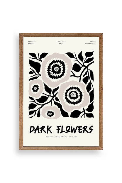 Çiçek Ahşap Çerçeveli Tablo 50 x 70