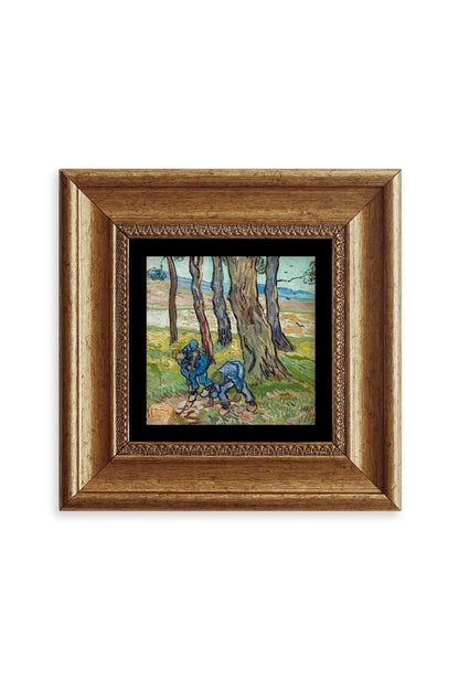 Van Gogh Çerçeveli Taş Tablo 20 cm