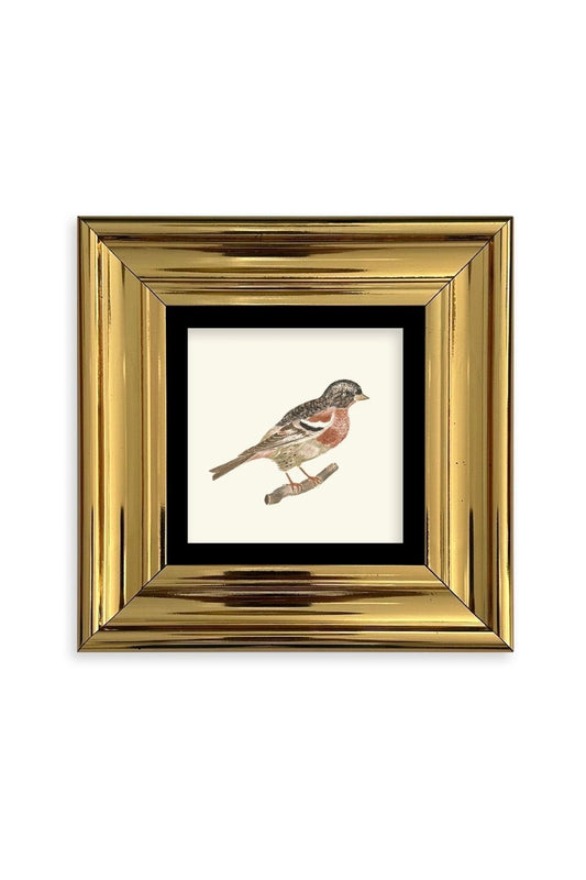 Kuş Çerçeveli Taş Tablo 20 cm