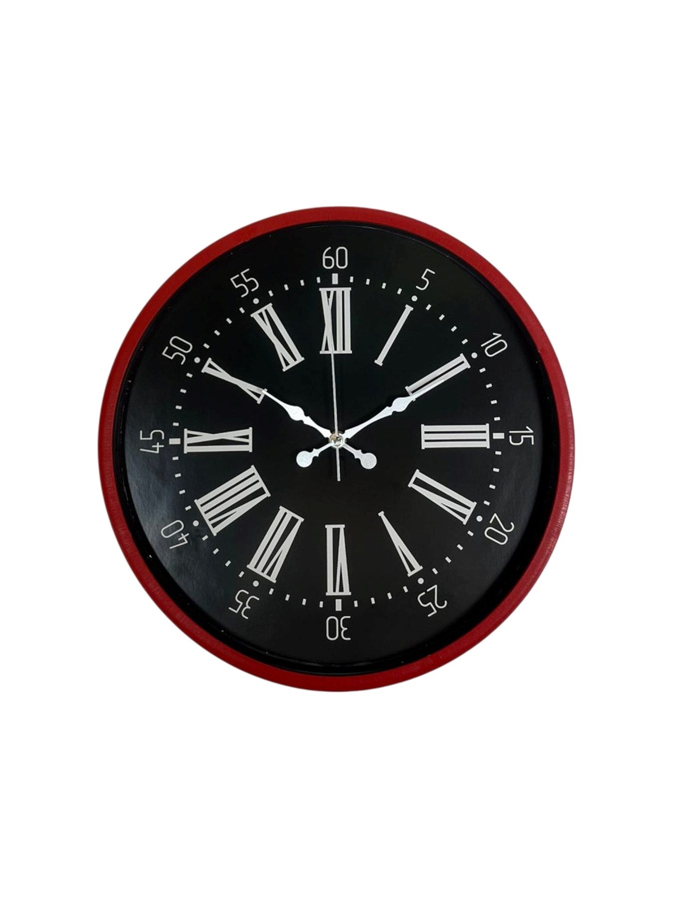 Zentime 36 Cm Kırmızı Dekoratif Duvar Saati