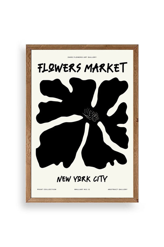 Çiçek Ahşap Çerçeveli Tablo 23 x 30