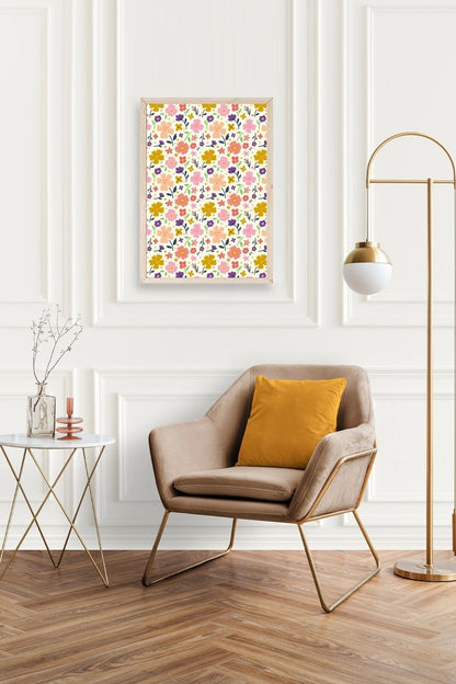 Çiçek Ahşap Çerçeveli Tablo 23 x 30