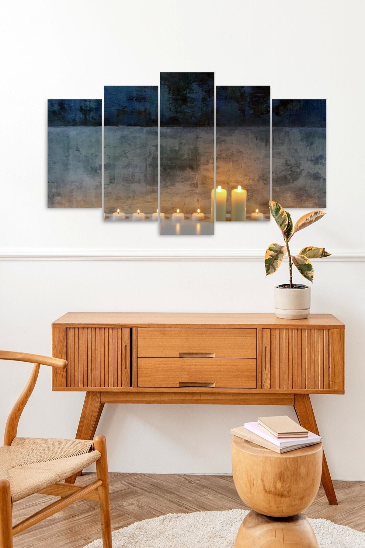 Manzara 5 Parçalı Mdf Tablo 60 x 100