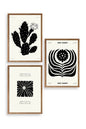 Modern Üçlü Ahşap Çerçeveli Tablo 30 x 40