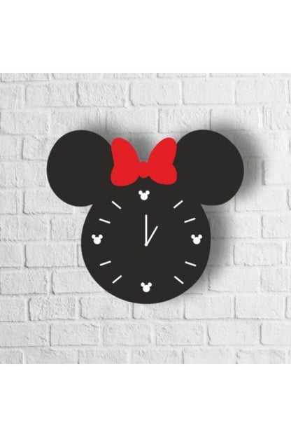 Mickey Mouse Ahşap Duvar Saati 50 x 41