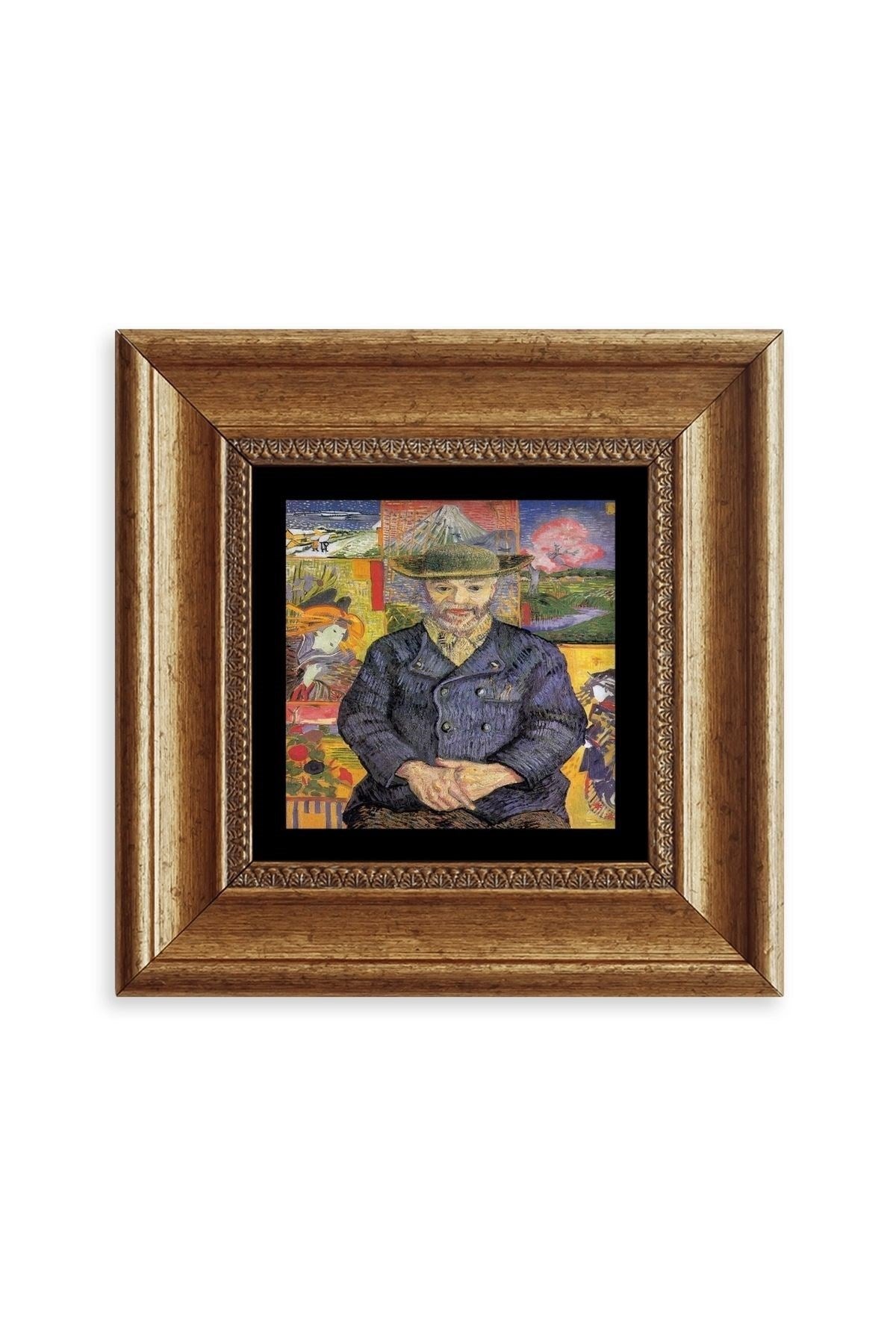 Van Gogh Çerçeveli Taş Tablo 20 cm